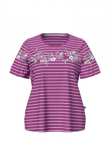 Ulla Popken 850403 Kukkakuvioinen pyjama Violetti - Pyjama/Loungewear - 