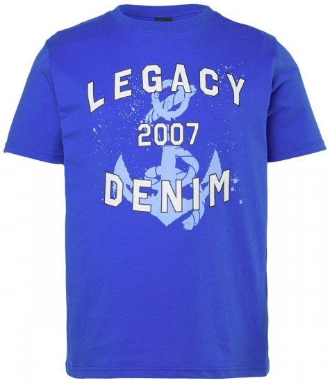 Men+ 440 T-paita Legacy Denim Taivaansininen - T-paidat - Isot T-paidat 2XL – 14XL