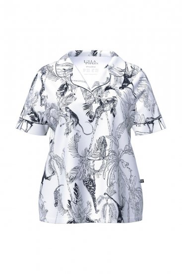 Ulla Popken 850441 Kuviollinen pyjama Luonnonvalkoinen - Pyjama/Loungewear - 