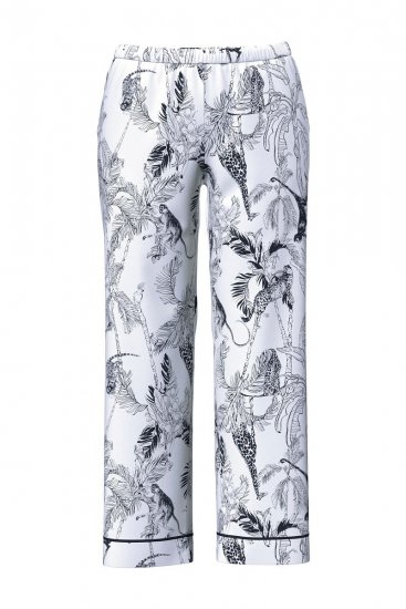Ulla Popken 850441 Kuviollinen pyjama Luonnonvalkoinen - Pyjama/Loungewear - 
