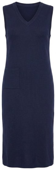 Ulla Popken 850725 Neulemekko V-aukolla Tummansininen - Neulemekot - 