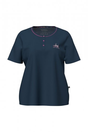 Ulla Popken 850864 Ruudullinen 3-osainen pyjamasetti Violetti - Pyjama/Loungewear - 