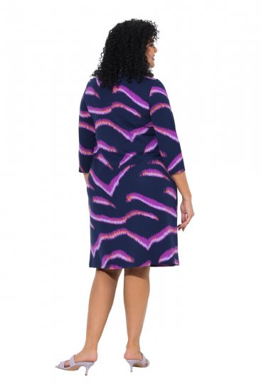 Ulla Popken 850920 Jerseymekko Tummansininen - Naisten mekot isot koot - Mekot kaikille koille