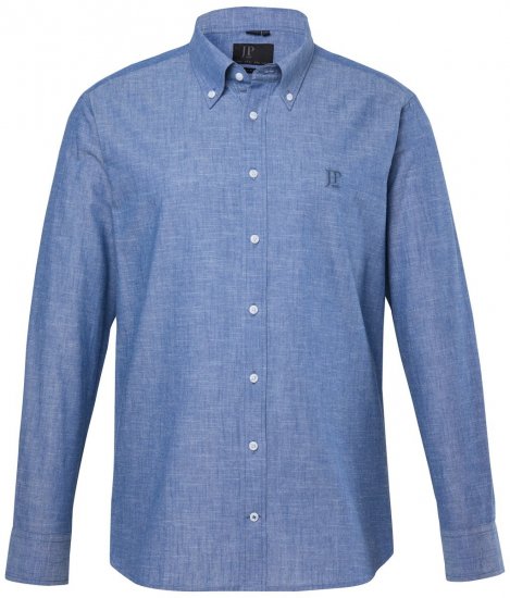 JP1880 850931 Pitkähihainen chambray-paita Denimsininen TALL - TALL kauluspaidat - TALL-paidat pitkille miehille
