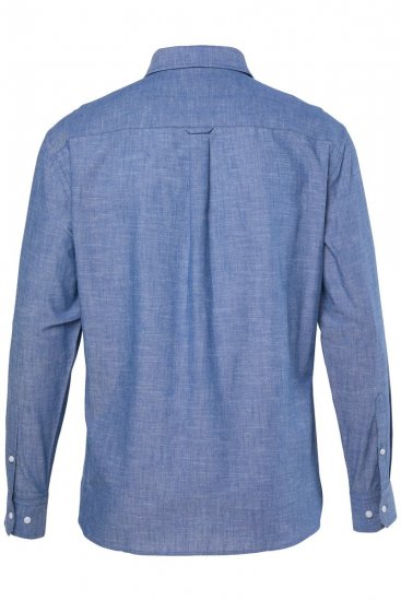 JP1880 850931 Pitkähihainen chambray-paita Denimsininen TALL - TALL kauluspaidat - TALL-paidat pitkille miehille