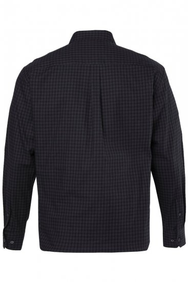 JP1880 850950 Pitkähihainen ruudullinen flanellipaita Musta TALL - TALL kauluspaidat - TALL-paidat pitkille miehille