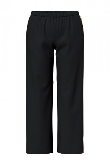 Ulla Popken 851245 Raidallinen pyjama Musta - Pyjama/Loungewear - 
