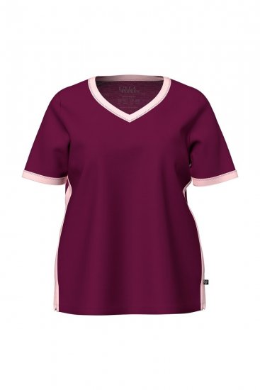 Ulla Popken 851245 Pyjama Marjanpunainen - Pyjama/Loungewear - 