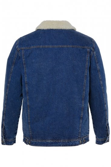 JP1880 851363 Farkkutakki teddyvuorella Denimsininen TALL - TALL takit - TALL-takit pitkille miehille