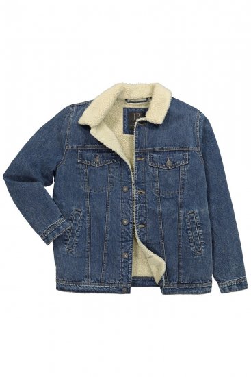 JP1880 851363 Farkkutakki teddyvuorella Denimsininen - Takit - Miesten Takit, isot koot – 2XL – 12XL