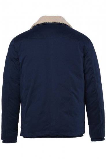 Men+ 369 Takki bellyfit teddykauluksella Tummansininen - Takit - Miesten Takit, isot koot – 2XL – 12XL