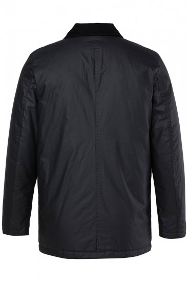 JP1880 851493 Vahattu takki vakosamettikauluksella Musta - Takit - Miesten Takit, isot koot – 2XL – 12XL