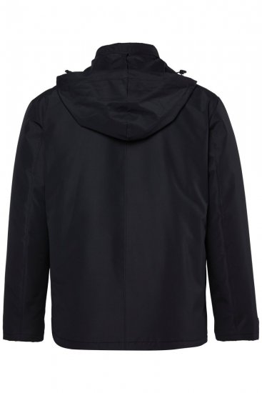 Men+ 552 Takki hupulla ja kevyellä vuorella Musta - Takit - Miesten Takit, isot koot – 2XL – 12XL