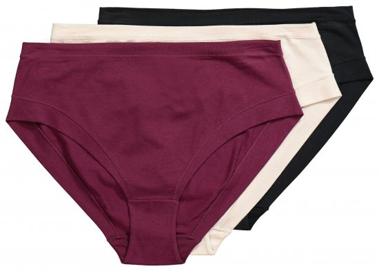 Ulla Popken 851739 Alushousut 3 kpl Musta - Alushousut - 