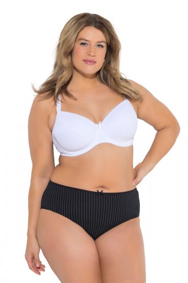 Ulla Popken 851752 Raidalliset alushousut 5 kpl Musta - Alushousut - 