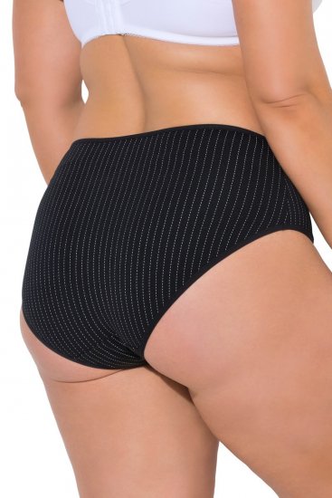 Ulla Popken 851752 Raidalliset alushousut 5 kpl Musta - Alushousut - 