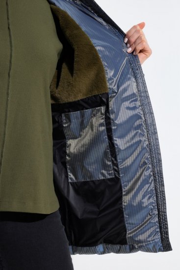 Ulla Popken 851790 Tikkitakki Denimsininen - Takit - Naisten takit plus-koossa