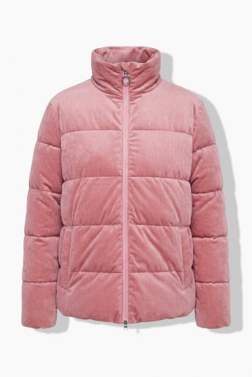 Ulla Popken 851819 Vakosamettitakki Vanha roosa - Takit - Naisten takit plus-koossa