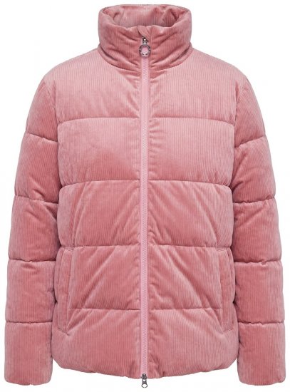 Ulla Popken 851819 Vakosamettitakki Vanha roosa - Takit - Naisten takit plus-koossa
