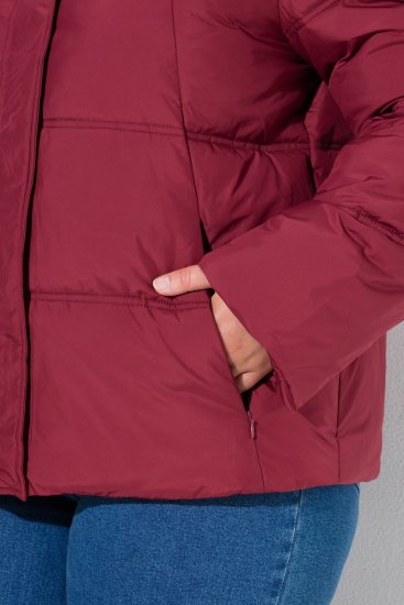 Ulla Popken 851832 Tikkitakki Punainen - Takit - Naisten takit plus-koossa