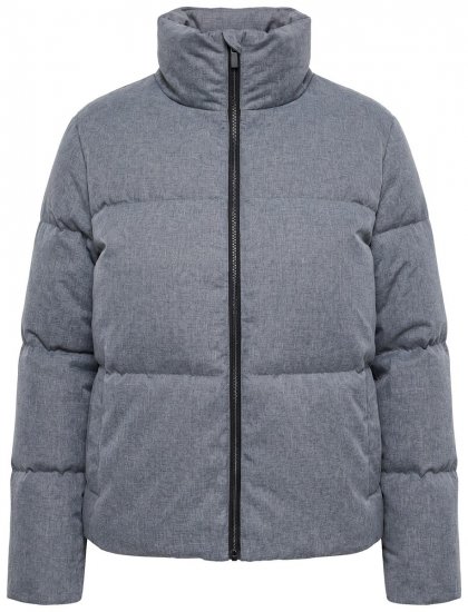 Ulla Popken 851854 Tikkitakki Harmaa melange - Takit - Naisten takit plus-koossa