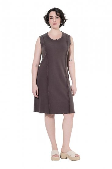 Ulla Popken 852190 Jerseymekko Mahonginruskea - Kesämekot - Kesämekot isoissa kooissa