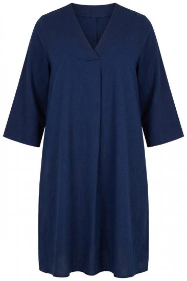 Ulla Popken 852191 Farkkumekko taskuilla Denimsininen - Naisten mekot isot koot - Mekot kaikille koille
