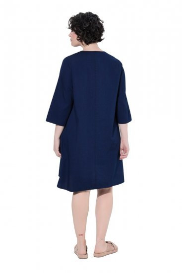 Ulla Popken 852191 Farkkumekko taskuilla Denimsininen - Naisten mekot isot koot - Mekot kaikille koille