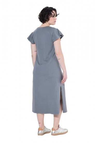 Ulla Popken 852218 Lyhythihainen midimekko Harmaa - Midimekot - Midimekot isoissa ko'oissa