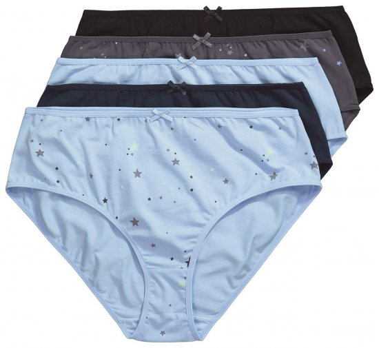 Ulla Popken 852258 Alushousut 5 kpl Antrasiitti - Alushousut - 