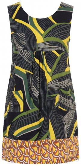 Ulla Popken 852329 Raidallinen jerseymekko Oliivinvihreä - Trikoomekot - 