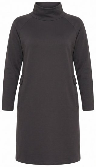 Ulla Popken 852456 Collegemekko poolokauluksella Tummanruskea - Collegemekot - 