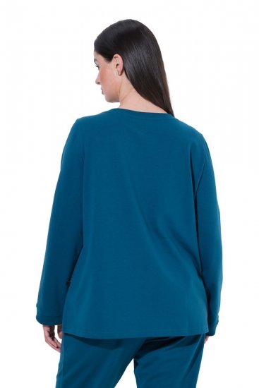 Ulla Popken 852710 Pitkähihainen oleskelupaita Petrooli - Pyjama/Loungewear - 
