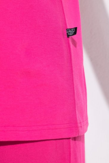 Ulla Popken 852747 Pitkähihainen pyjaman yläosa Roosa - Pyjama/Loungewear - 