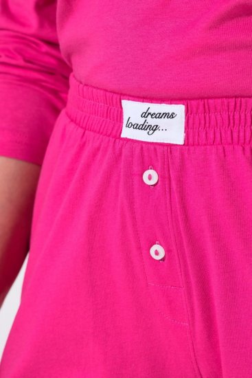 Ulla Popken 852752 Raidalliset pyjamashortsit 2 kpl Roosa - Pyjama/Loungewear - 