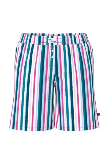 Ulla Popken 852752 Raidalliset pyjamashortsit 2 kpl Roosa - Pyjama/Loungewear - 