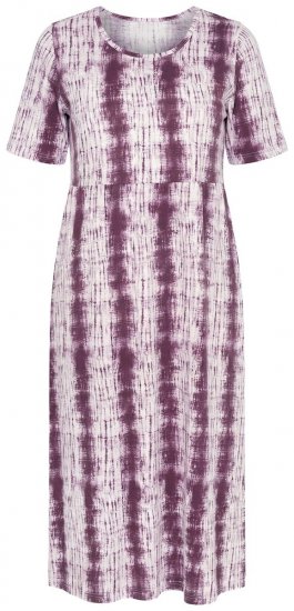 Ulla Popken 852854 Raidallinen midimekko Ruskea - Midimekot - Midimekot isoissa ko'oissa