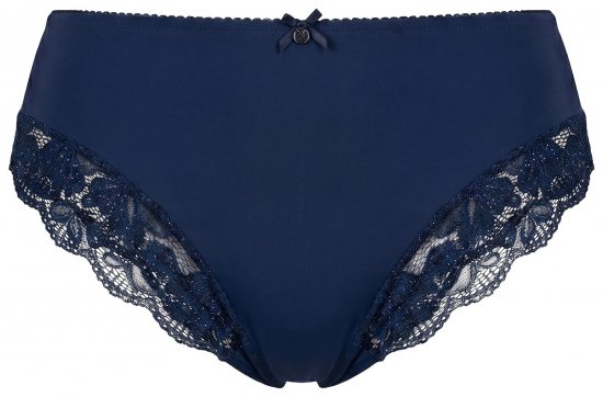Ulla Popken 852930 Alushousut pitsillä Tummansininen - Alushousut - 
