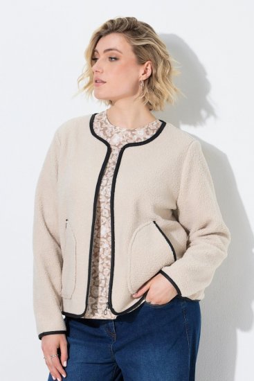 Ulla Popken 853685 Teddytakki Samppanja - Takit - Naisten takit plus-koossa