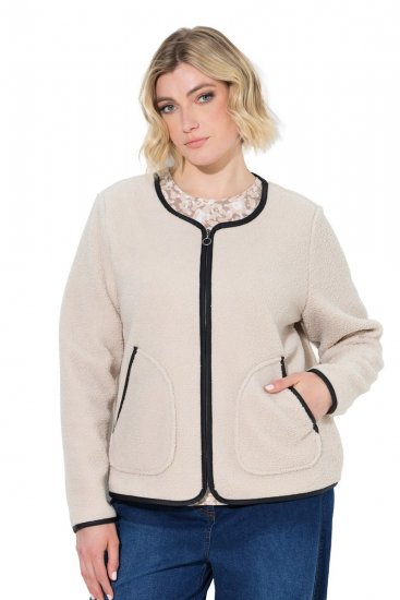 Ulla Popken 853685 Teddytakki Samppanja - Takit - Naisten takit plus-koossa