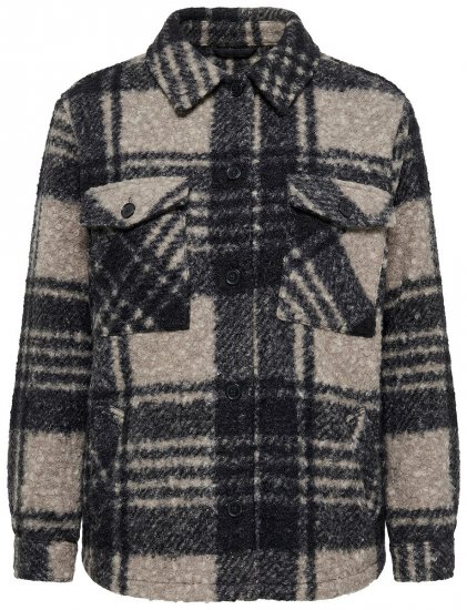 Ulla Popken 853709 Teddytakki Beige - Takit - Naisten takit plus-koossa