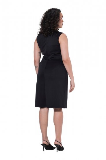Ulla Popken 853766 Hihaton bodycon-mekko strassikoristeilla Musta - Kesämekot - Kesämekot isoissa kooissa