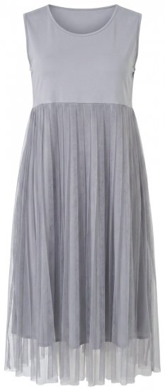 Ulla Popken 853879 A-linjainen midimekko Harmaa - Midimekot - Midimekot isoissa ko'oissa