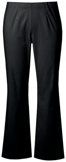 Ulla Popken 854910 Lämpimät stretch-housut joustovyötäröllä Musta - Kangashousut - Naisten plus-size kangashousut