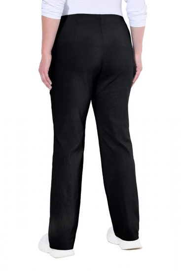 Ulla Popken 854910 Lämpimät stretch-housut joustovyötäröllä Musta - Kangashousut - Naisten plus-size kangashousut