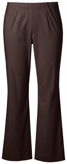 Ulla Popken 854910 Lämpimät stretch-housut joustovyötäröllä Mahonginruskea - Kangashousut - Naisten plus-size kangashousut