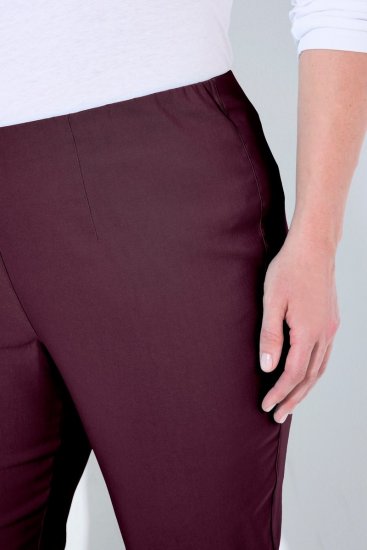 Ulla Popken 854910 Lämpimät stretch-housut joustovyötäröllä Munakoiso - Kangashousut - Naisten plus-size kangashousut