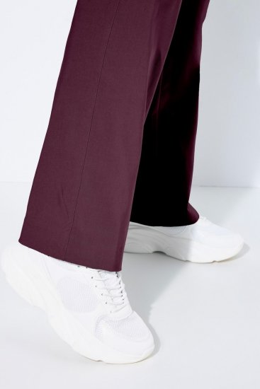 Ulla Popken 854910 Lämpimät stretch-housut joustovyötäröllä Munakoiso - Kangashousut - Naisten plus-size kangashousut