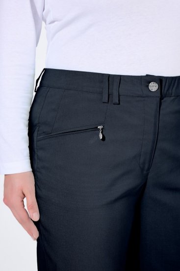 Ulla Popken 854987 Lämpimät stretch-housut mukavuusvyötäröllä Tummansininen - Kangashousut - Naisten plus-size kangashousut