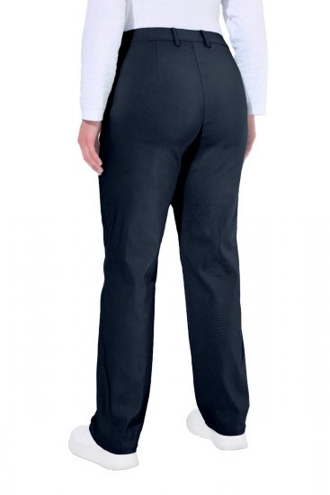 Ulla Popken 854987 Lämpimät stretch-housut mukavuusvyötäröllä Tummansininen - Kangashousut - Naisten plus-size kangashousut